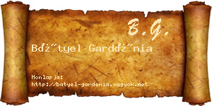 Bátyel Gardénia névjegykártya